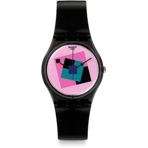 Swatch “Crazy Square” watch.